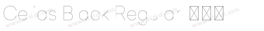 Celias Black Regular字体转换